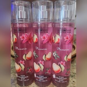 NWT Bath and Body Works PLUMERIA Fragrance Bundle of 3